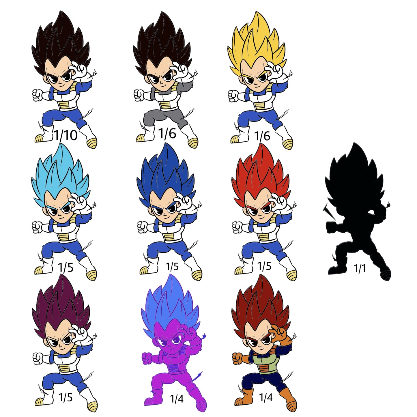 Vegeta mystery pin