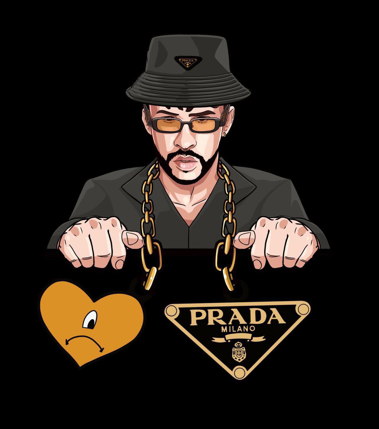 Bad bunny Prada peeker
